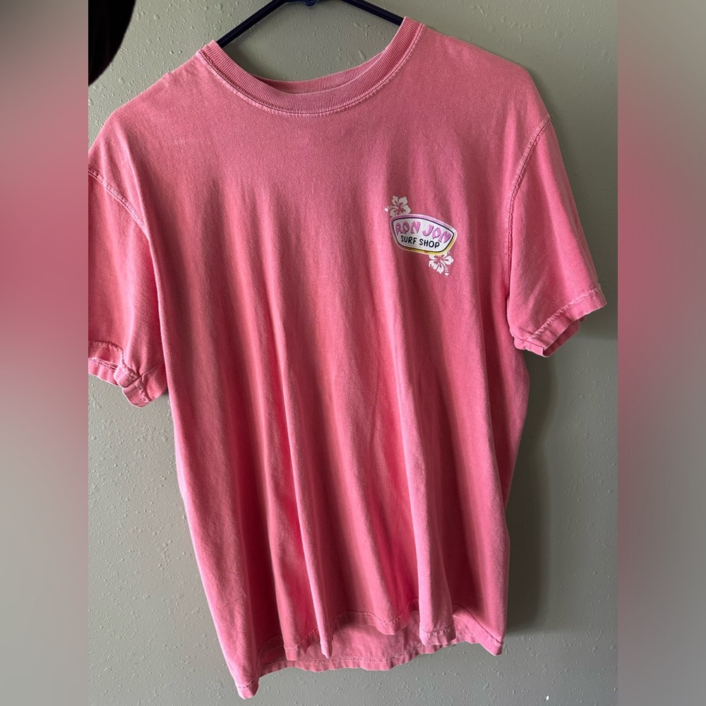 Comfort Colors Ron Jon Surf Shop Pink T-Shift Size Medium